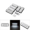 6pcs 8 LED Clearance Side Marker Light Indicator Lamp Truck Trailer Lorry White