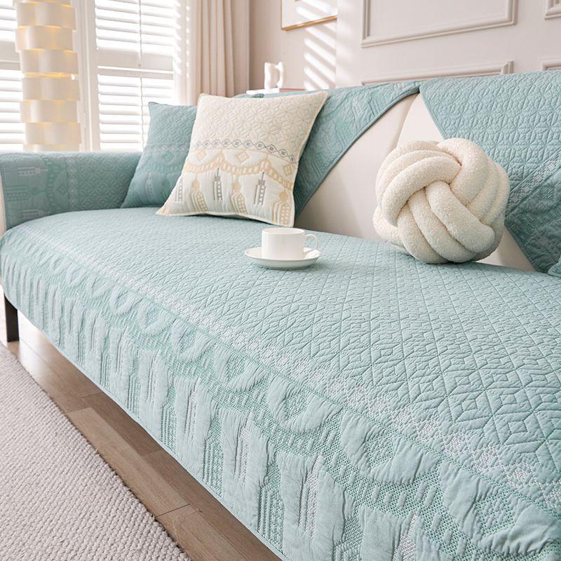 All-Cotton Non-Slip Sofa Cushion Cover: Universal, Luxurious Fabric for All Seasons