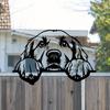 1 pezzo Rampa per Cani in Metallo, Scultura Artistica da Giardino, Regalo per Amante dei Cani, Decorazione da Esterno