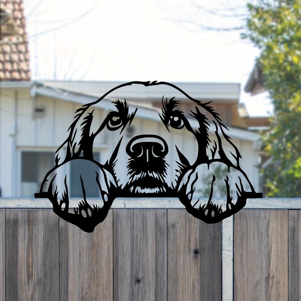 1 pezzo Rampa per Cani in Metallo, Scultura Artistica da Giardino, Regalo per Amante dei Cani, Decorazione da Esterno