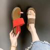 French thick-soled heightening set of toe cool slippers for women's summer wear with flat-bottomed slope heel casual vacation beach sandals