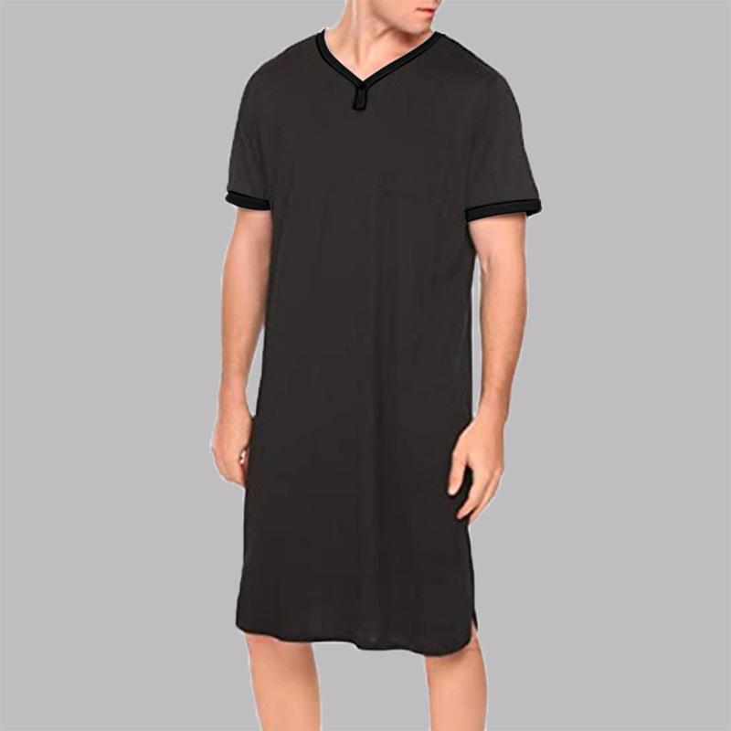 Thin Breathable Skin Friendly Loose Short Sleeved Home Wear Men’s Pajama Sets