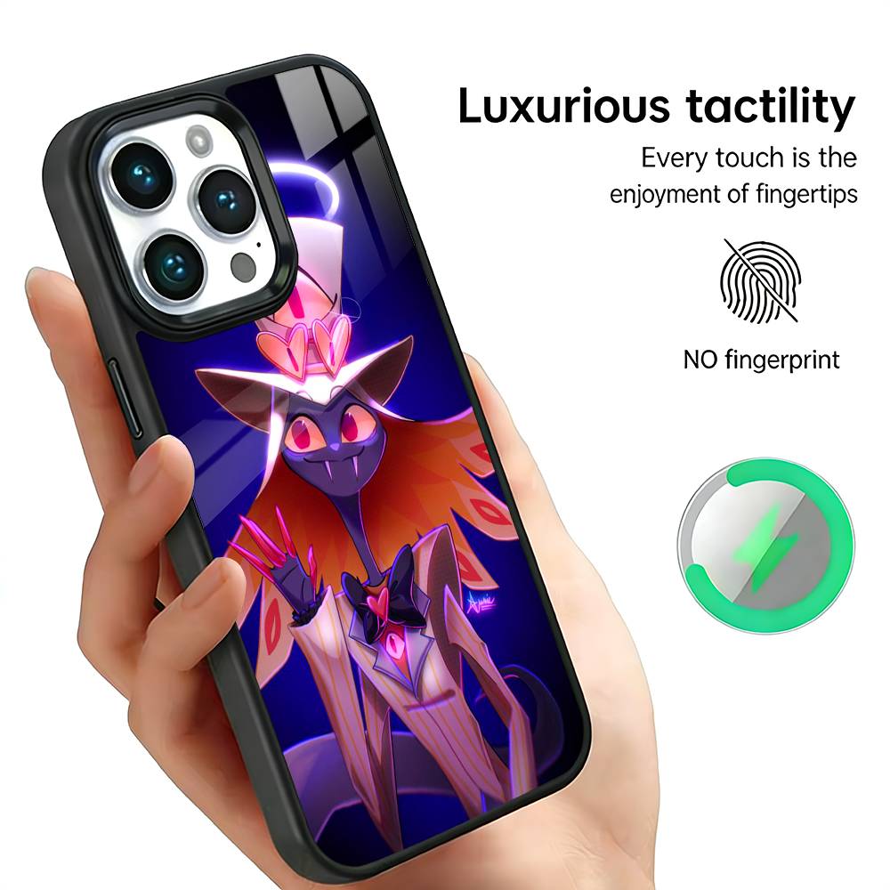 Sir Pentious H-Hazbin H-Hotel Handyhülle Für iPhone17,16,15,14,13,12,11 Plus,Pro Max Für Magsafe Kabelloses Laden