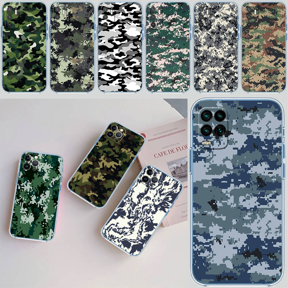 Camouflage Art Case for Motorola G10 G20 G04 E30 E40 E22 E20 E13 E15 G22 G23 G05 G75 G35 G55 E22S E7 G6 G7 G8 G9 Plus Power Play