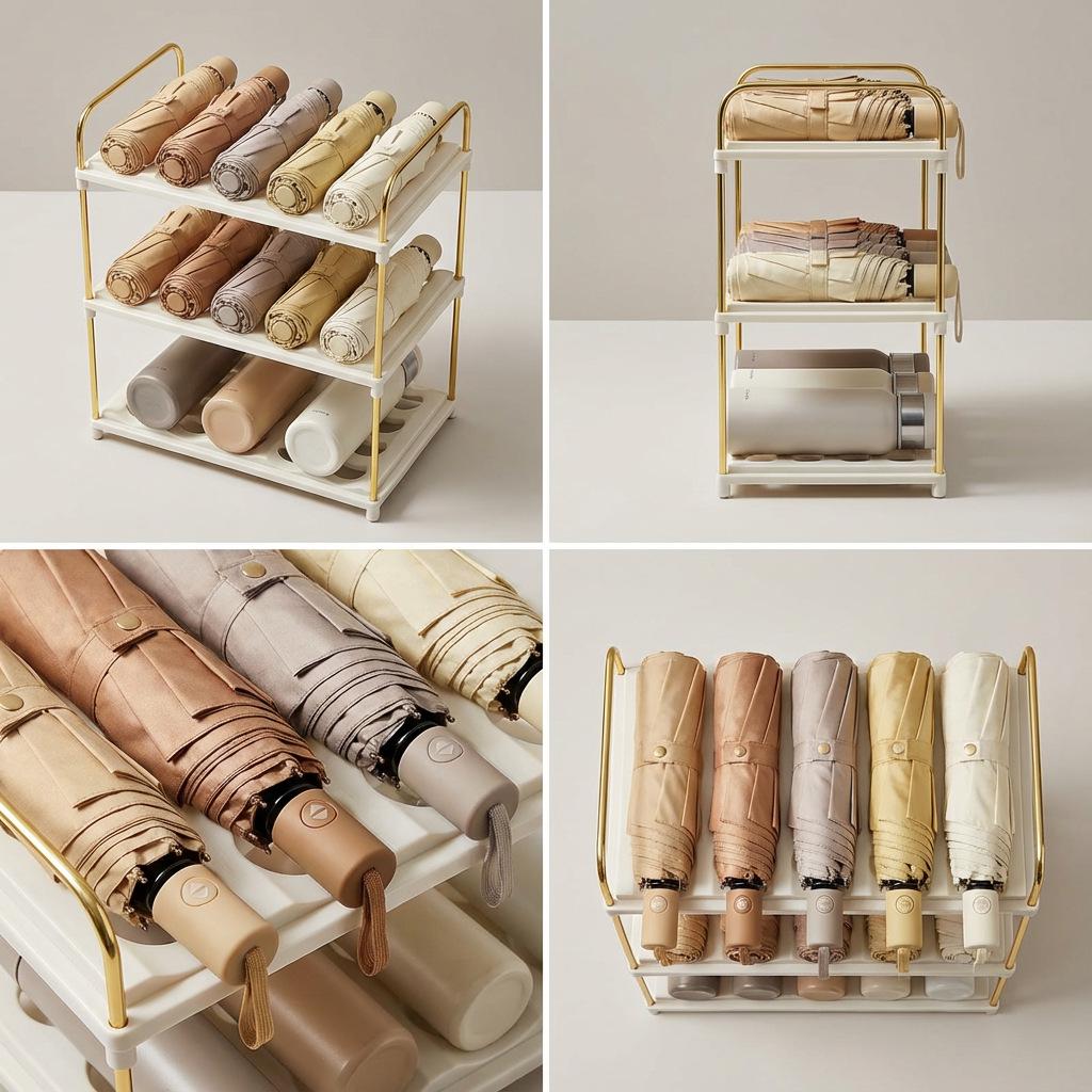 Stackable Kitchen & Refrigerator Water Bottle and Wine Storage Rack