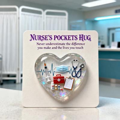 Pocket Hug Heart with Greeting Cards Little Heart Pocket Hug Token Appreciation Gift for Firefighters Nurses Teachers