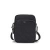 Black Embossed Leather Crossbody Bag