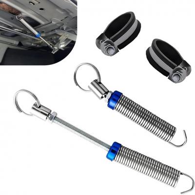 2 Stück Kofferraumdeckelfeder für Auto, Automatisches Hebevorrichtung, Verstellbare Kofferraumdeckelfeder mit Klemme, Universelles Kofferraumdeckel-Öffnungswerkzeug für Autos (Silber)