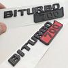 3D ABS Car Styling Logo BITURBO 700 Badge Fender Side Sticker Emblem Decals For Mercedes Benz AMG BITURBO 700 Auto Accessories