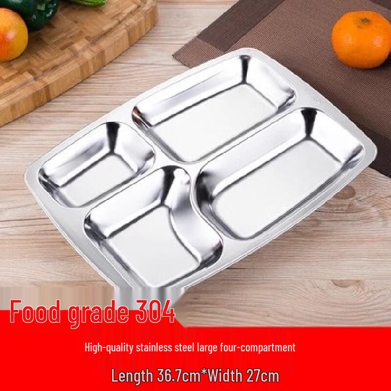 Molona Round Stainless Steel Divided Meal Tray