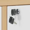 As Shown Furniture Central Lock File Cabinet Locks With Keys Metal Padlock Triple Lock Cabinet Zinc Alloy Lock