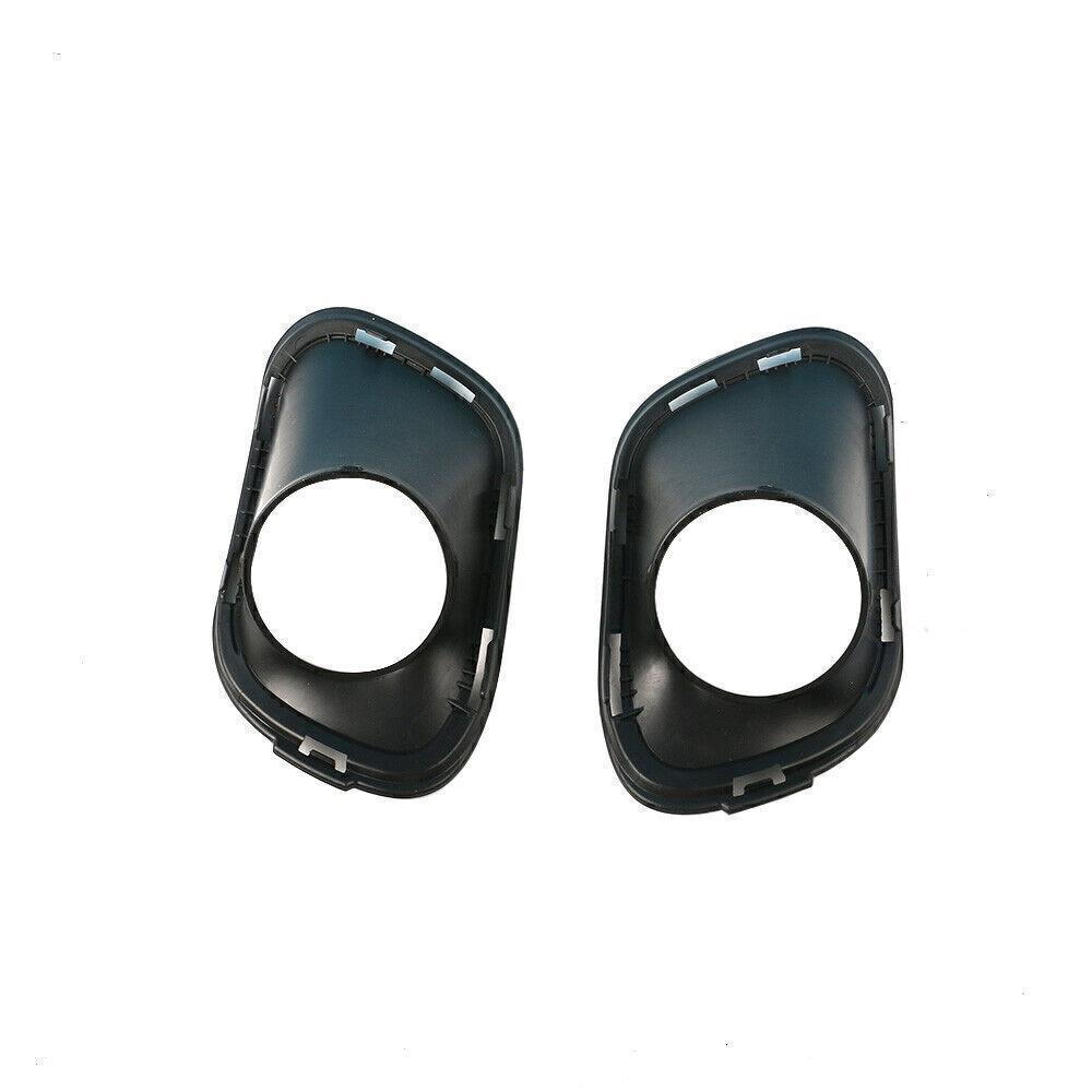 2 New Front Bumper Fog Light Lamp Bezel Cover For Jeep Cherokee Black 2014-2017