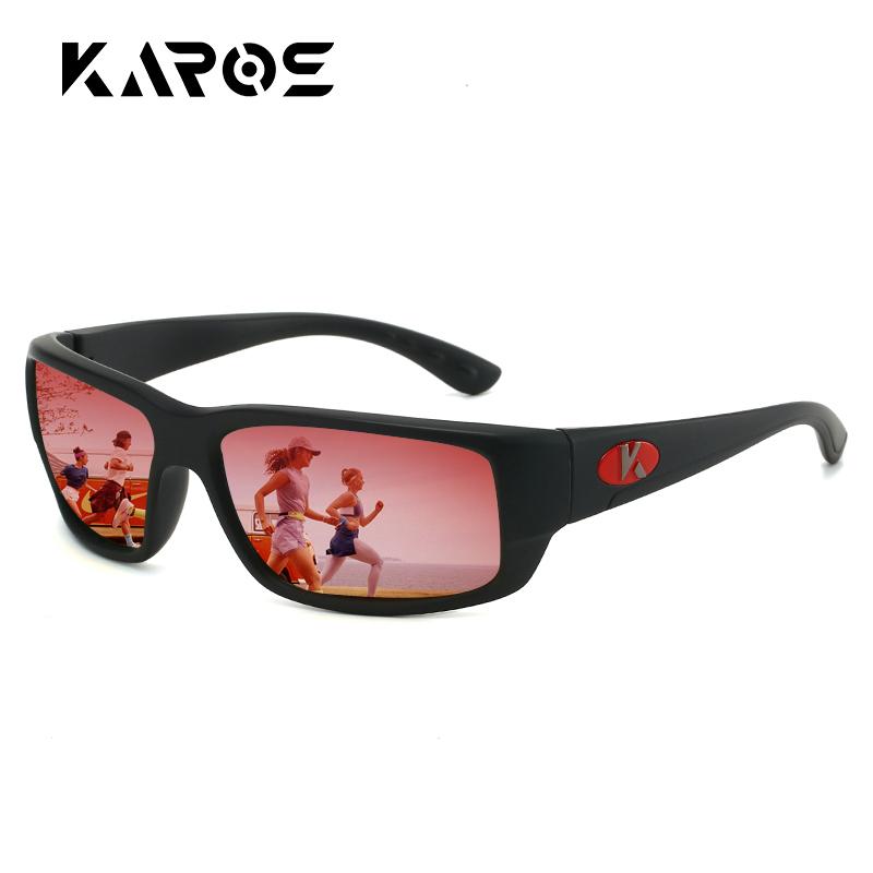 KAROS Polarized Sports Sunglasses UV400 Anti-UV Men Women Hiking Cycling Eyewear with Box Cloth Pouch YZ2028 4