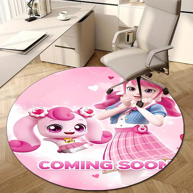 1pc Catch Teenieping Magic Sweethear (6) Design Printed Area Round Carpet for Bedroom Living Room Home Decor Rugs Mat Non Slip Mat Rug for Bedside