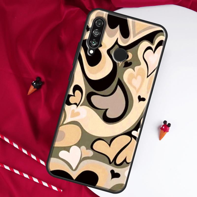 Purple Heart Swirl Aesthetic For Huawei Nova 8i 7i 11i 12i 12s 9 10 SE Y90 Y60 Y70 Y72 Y61 Y91 P30 P40 Lite P60 Pro Case