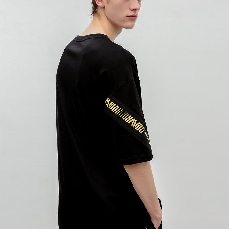 Fila Loose Short Sleeve T-Shirt Unisex Tops Black F11M938126F-BK