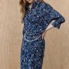 Maxza Tarot Print Twist Pintuck Shirt Dress Zd06qp600on