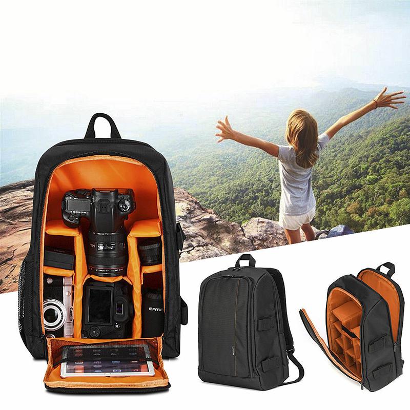 Large Dslr Outdoor Waterproof Camera Backpack Shoulder Bag Case For Canon Nikon