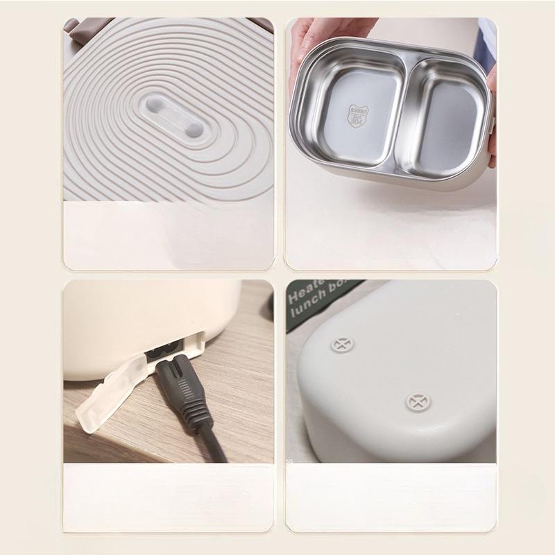 Multifunction Electric Lunch Box Corded Heating No Water Needed Multi Layer Insulation for Office Car Essential