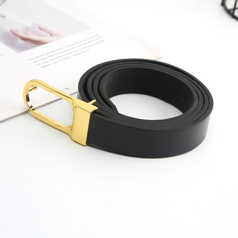 Retro Snap Button Thin Belt Personalized Button Head Simple Jeans Dress Decoration