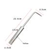 1 Stück Langer Holzgriff Edelstahl Gartenunkrautstecher Hand-Unkrautentferner Cutter Abzieher Werkzeuge Multifunktions-Unkrautstecher Pikierer
