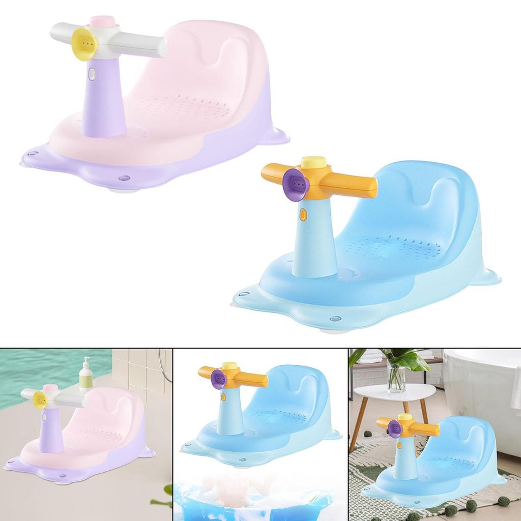 Household Baby Bath Seat Bath Chair Bath Mat for Children 6-18 Months