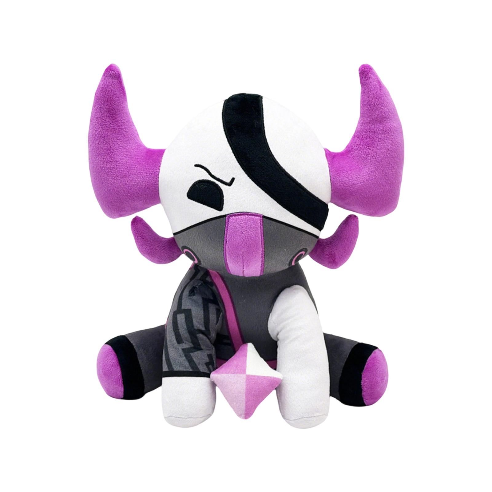 

Plush Bull Toy Stuffed Animal Soft Fabric Decorative Doll with Horns and Mask Design for Home Office Car Display and Gift Collection One Size