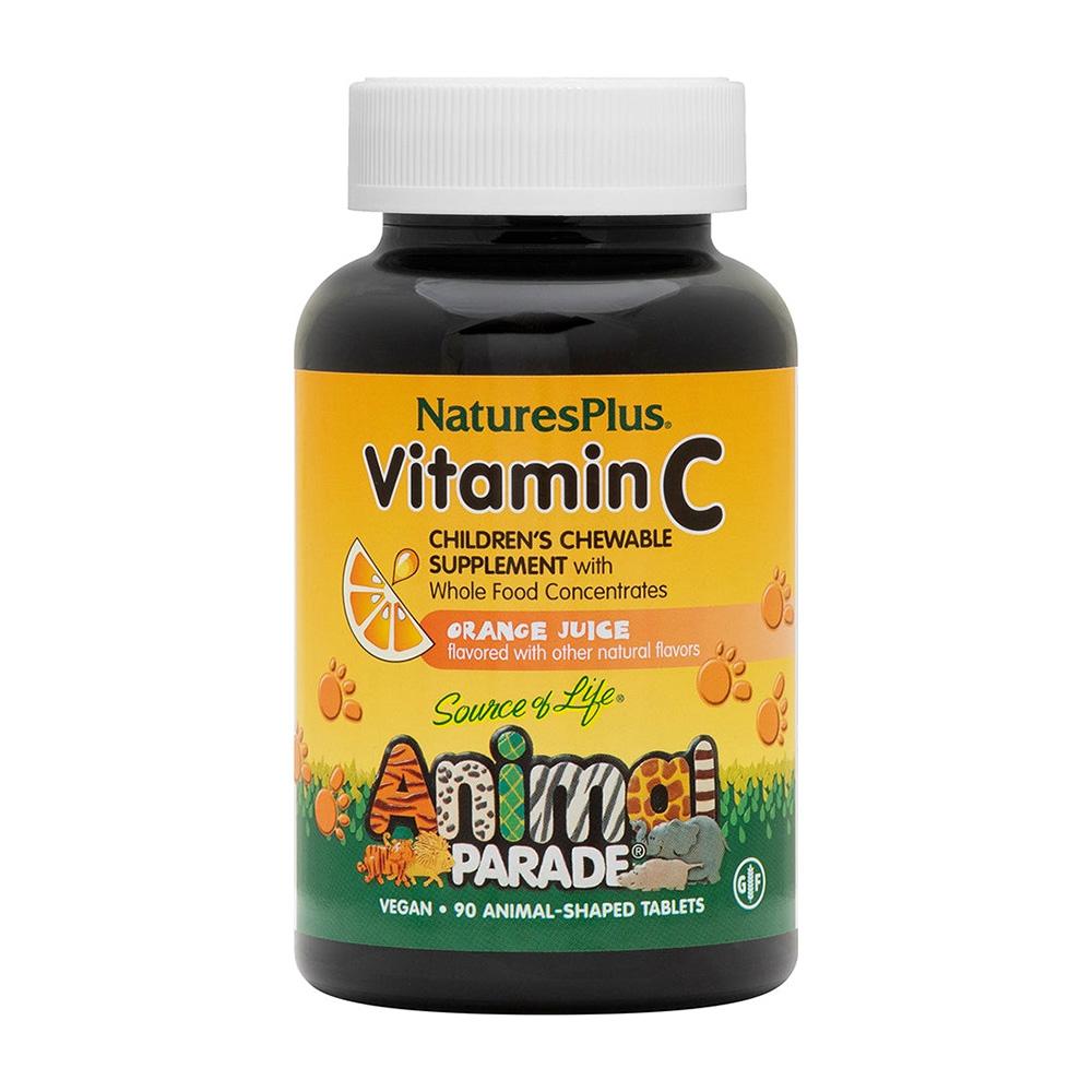 

Animal Parade Vitamin C Childrens Chewable Orange Juice Flavor, 90 Tablets