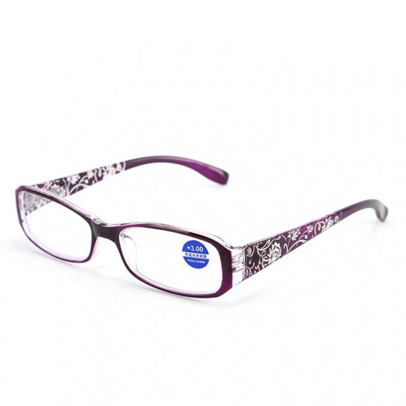 Anti Blue Light Reading Glasses Women Retro Presbyopic Glasses Pattern Eyeglasses Diopter  1.0  1.5  2.0  2.5  3.0  3.5 4.0  100