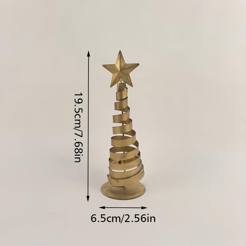 Christmas Mini Christmas Tree Minimalist Style Sculpture Nordic Style Top Star Design Gift Ornaments Xmas Atmosphere 16/19.5/20cm