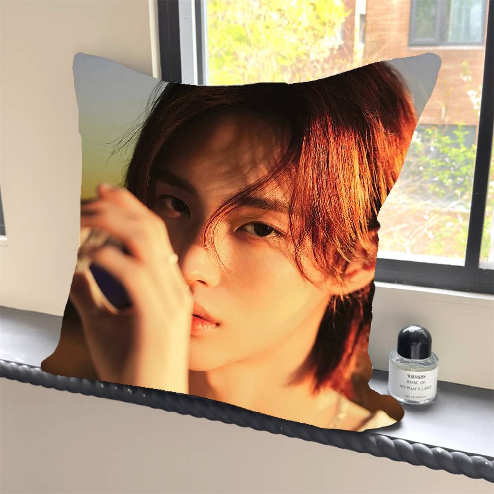 1PC Popular Korea Kpop Band R-Riize Pillow Case Square Bedroom Sofa Leisure Comfort Cushion Car Home Decoration