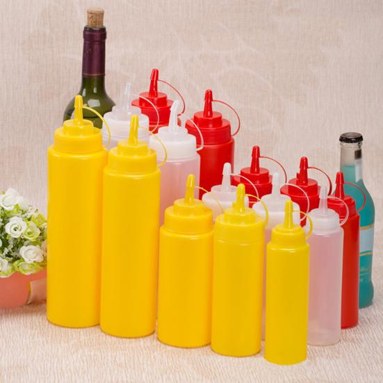 Squeeze Bottle Lightweight Dustproof PE Plastic Squeeze Bottle for Kitchen