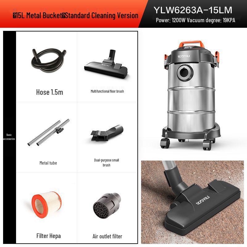 Yili High-Power 3-in-1 Wet/Dry Vacuum Cleaner for Indoor & Car Use