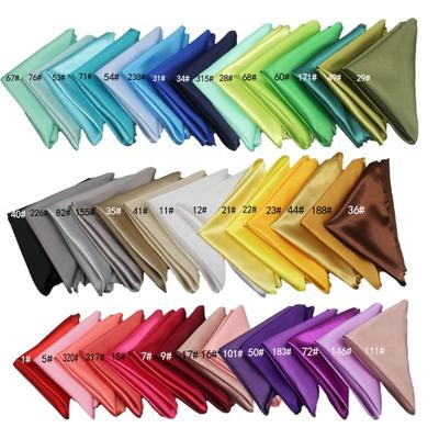 10pcs 35x35cm Square Satin Table Napkins Handkerchief  For Weddings,Party, Events, Hotels And Restaurants Decorations Supplies