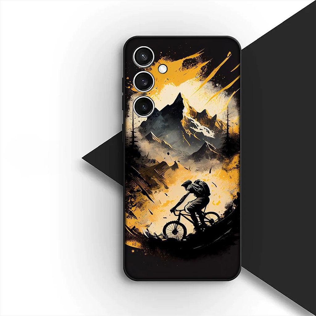 Mountain Bike Cycling Art Silicone Phone Cover for Xiaomi Redmi 15 15C A4 A5 9A 9C NFC Note 9 8 9T 8T Soft Case