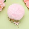 Accessories Faux Rabbit Fur Car Pendant Key Buckle Ballet Dancing Girl Keyring Angel Keychain