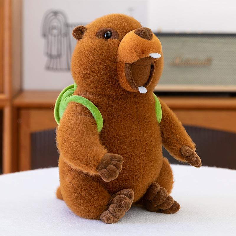 Ugly Cute Groundhog Plush Toy Turtle Backpack Mouse Doll Creative Keychain Pendant Temple Fair Gift