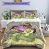 3pcs Tiana Princess Bedding Set - 1 Soft Quilt Cover + 2 Pillowcases, Machine Washable - Suitable for All Seasons, Perfect Gift for Family and Fr