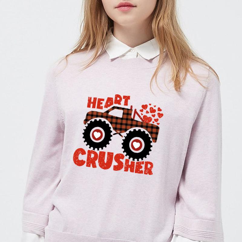 Valentine's Day Car Hooded Sweatshirt Heat Transfer Stickers, Clothing Heat Transfer Stickers, Printed Embossed Stickers, DIY T-shirt Stickers