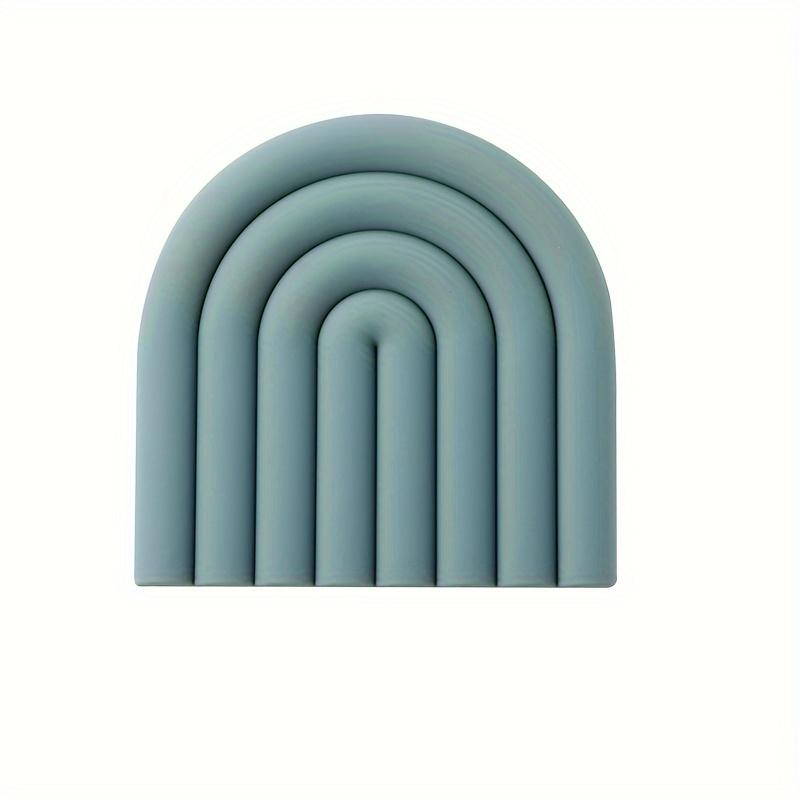 1pc Geometric Silicone Heat Insulation Mat, Non-slip High Temperature Resistant Pad