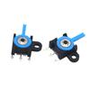 10Pcs Soldered Detection Switch Kfc-V-213 Three Pin Patch Single Ear Blue Handle Reset Left And Right Shaking Switch