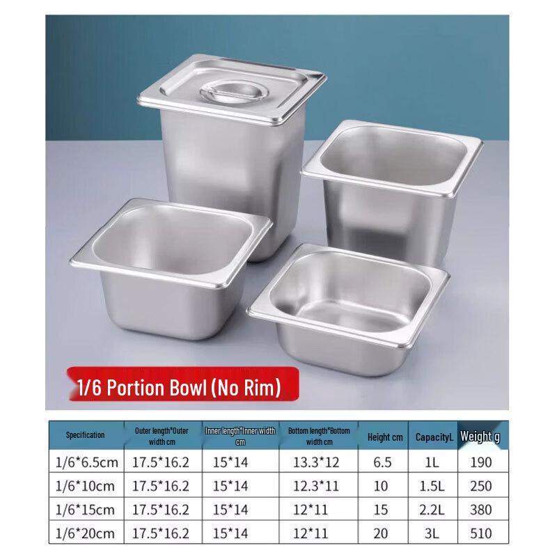 Commercial Stainless Steel Storage Container with Lid