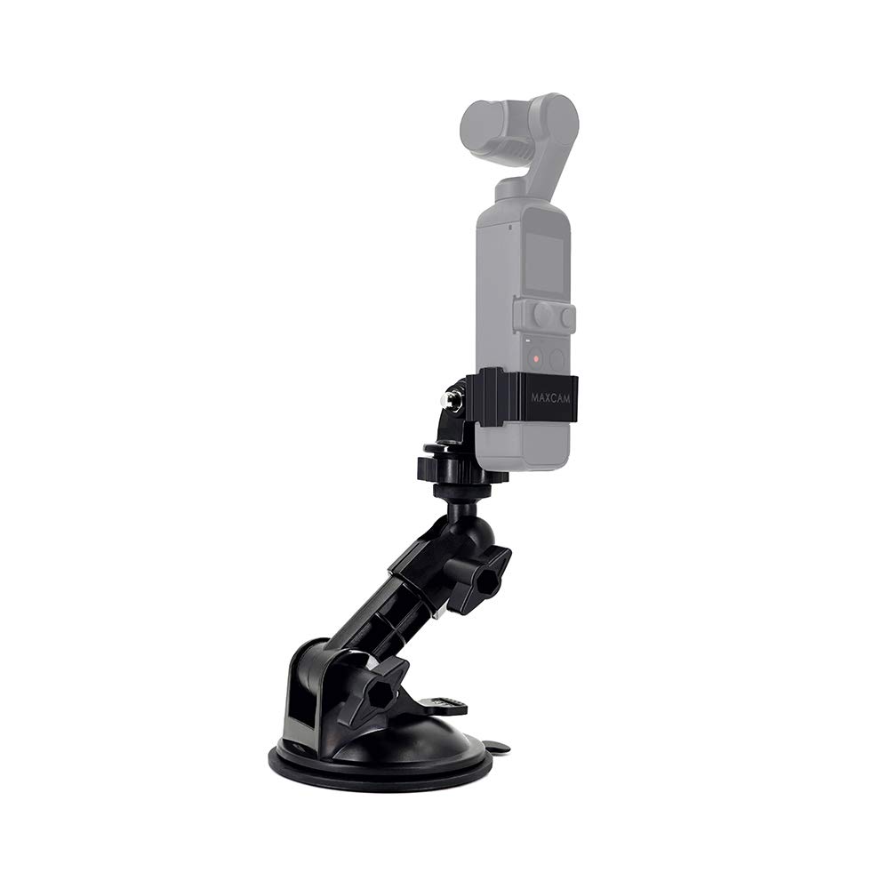

MAXCAM Suction Cup Mount for DJI Pocket Car Window Camera Holder for Car and Suction Cup Mount for DJI Pocket Window Glass Mount 2, Glass, Boat, 2, чорний