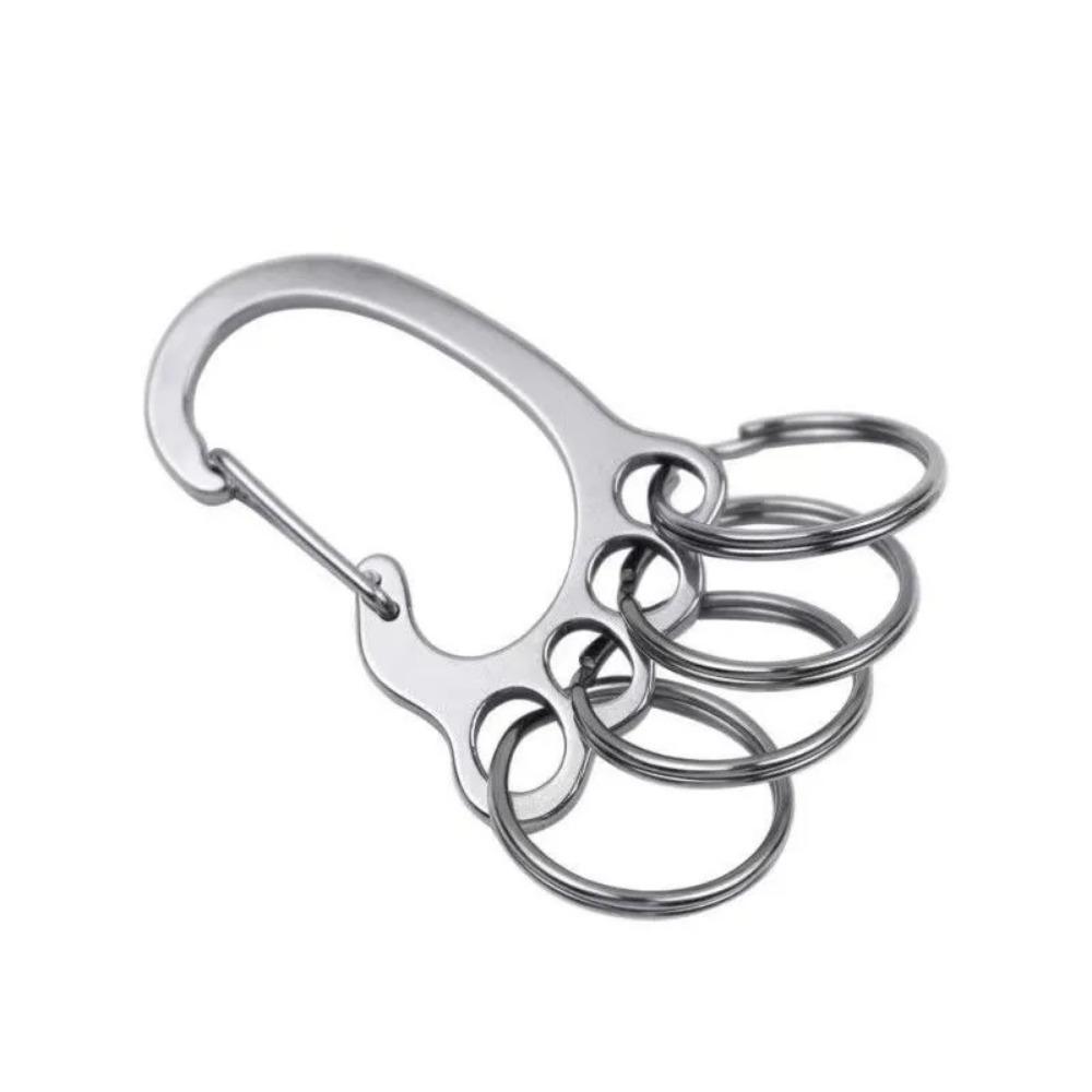 

Easy Removal Key Ring Multi-Ring Key Ring Accessory Big Feet Shape Key Holder For Men Women серебряный