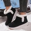 Winter Womens Snow Boots Non Slip Fluffy Fur Platform Suede Ankle Boots Comfort Warm Slip On Sneakers for Women Zapatillas Mujer