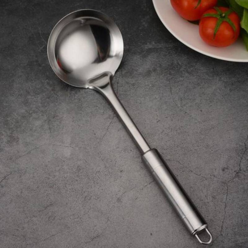 Stainless Steel Kitchen Utensil Set With Nonstick Antislip Heatresistant Handles For Home Cooking