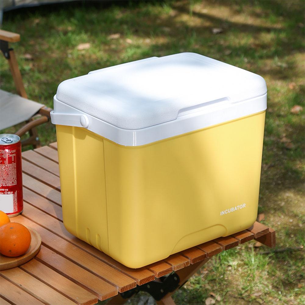 15L Camping Cooler Box Insulated Ice Chest Portable Ice Bucket Outdoor Hard Cooler for BBQ Camping Picnic