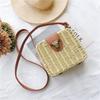 Straw Crossbody Bag For Women Bohemian Small Knitting Summer Purse And Handbag Vacational Square Beach Bags