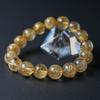 Jewelry Town Shosenkyo Rutilated Quartz 13mm 18cm Inner Power Stone for Good Fortune and Career [Eigado] Bracelet, Beads, Diameter,