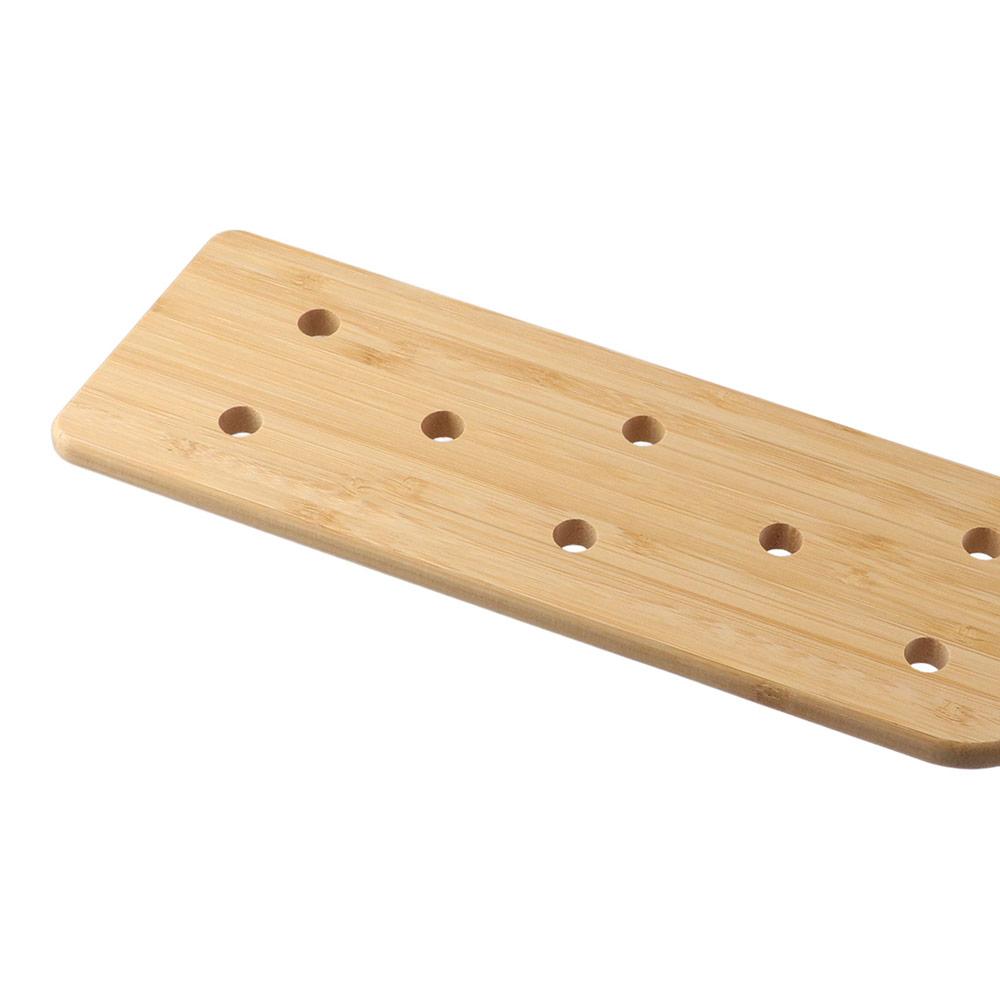 Glatzes Holzholz Paddel Holzlöcher Luftstromlöcher Holzpaddel Holzhandwerk